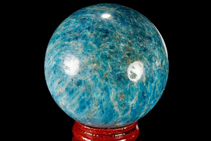 Bright Blue Apatite Sphere - Madagascar #78726